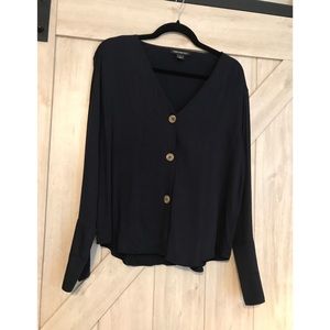 Something Navy Blouse, size medium